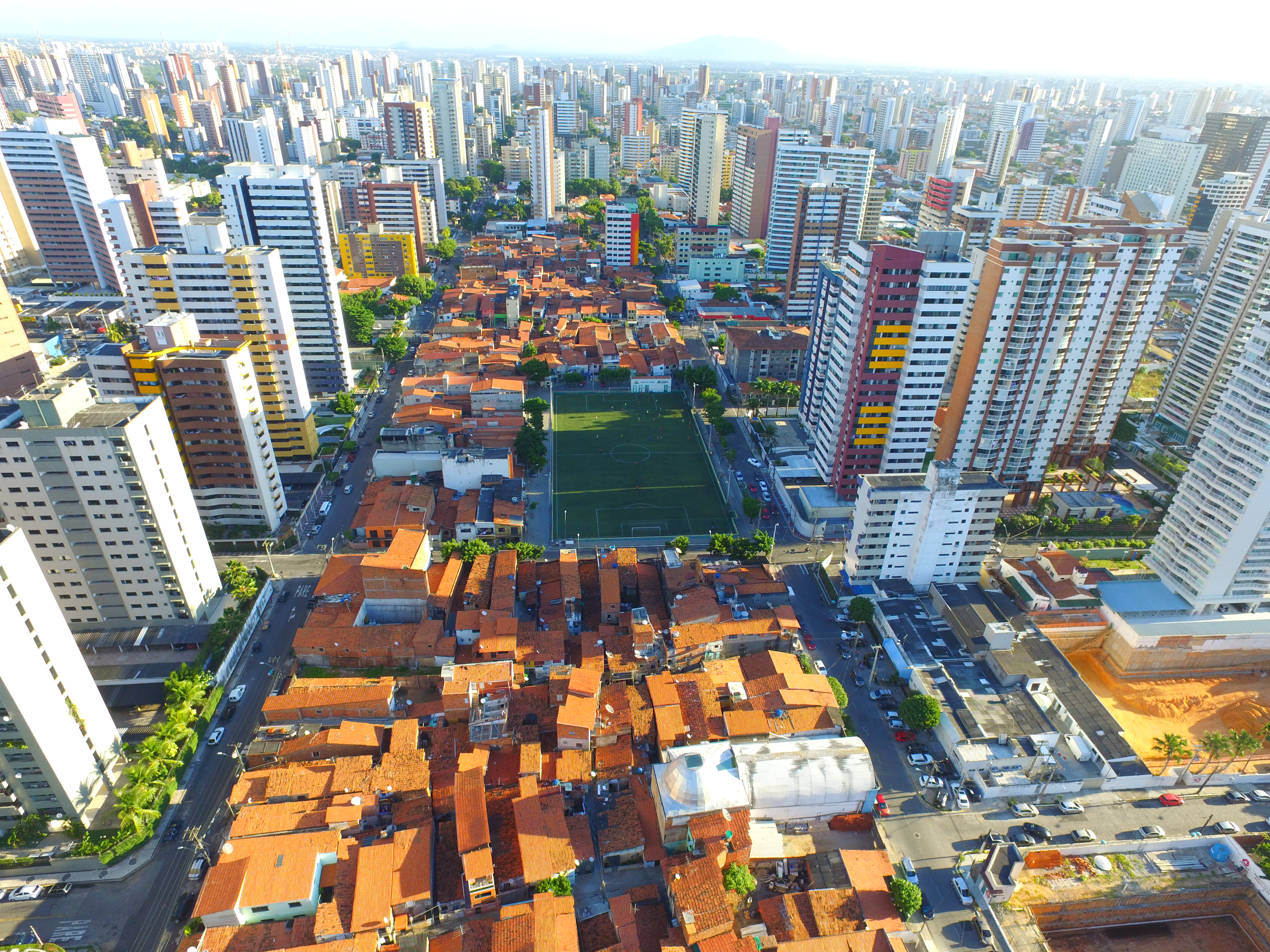 Imagem aérea da Areninha Campo do América