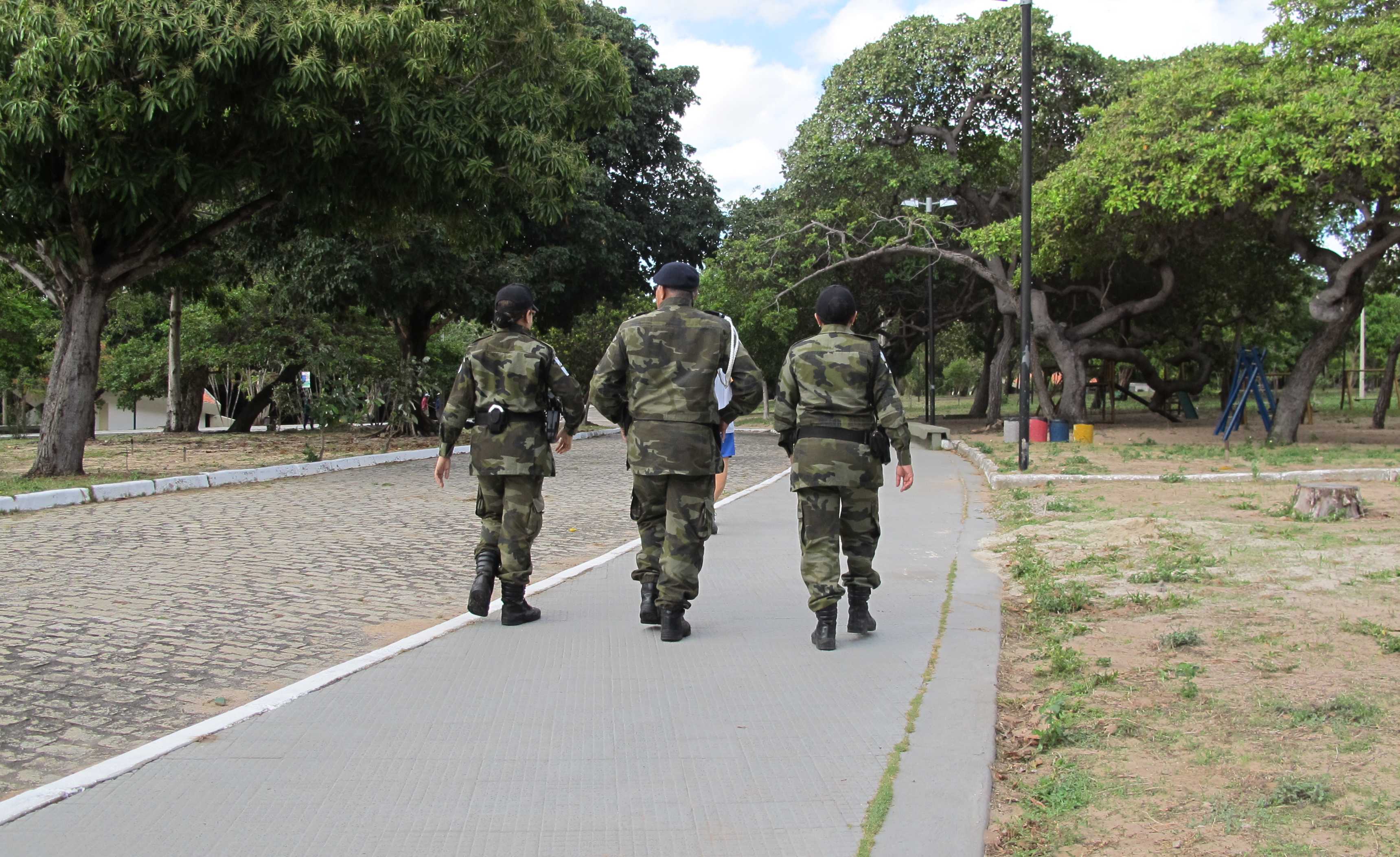 Os guardas estão presentes na principais áreas verdes da Cidade