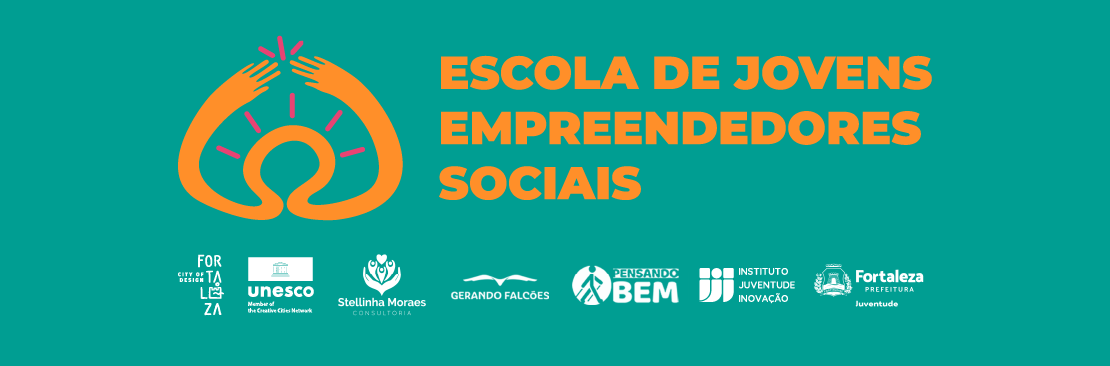 Banner informativo da Escola Jovens Empreendedores Sociais 