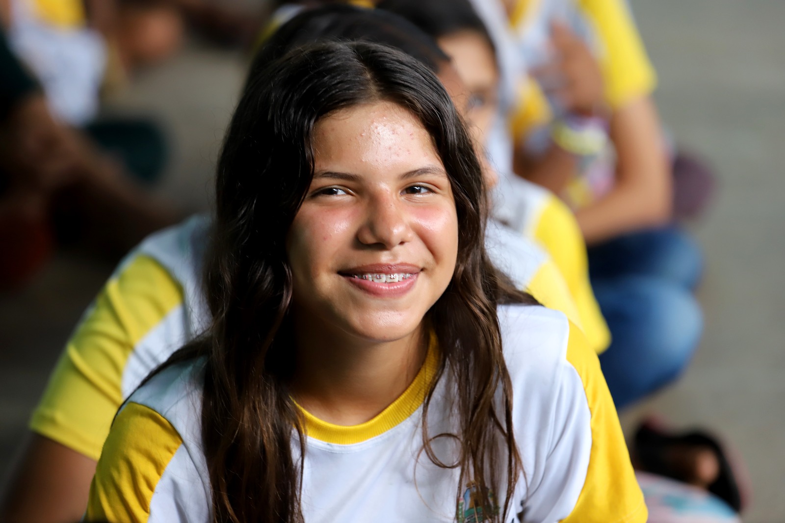 Ana Júlia Alves dos Santos, de 11 anos, realizou a prova do Spaece 2024