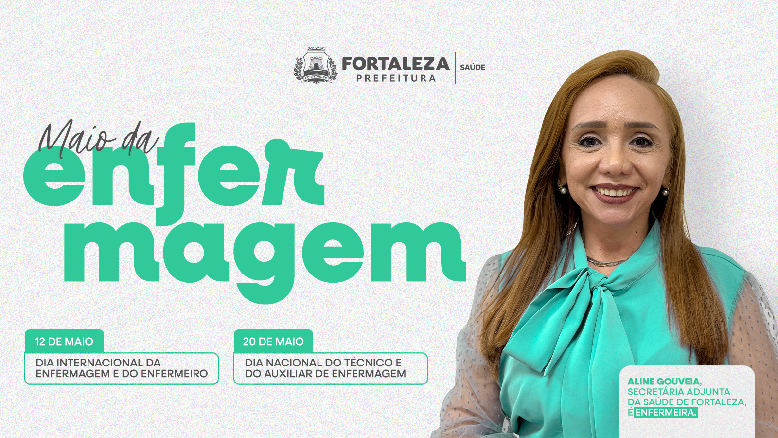 A secretária adjunta de Fortaleza, Aline Gouveia, possui ampla capacitação na área da saúde